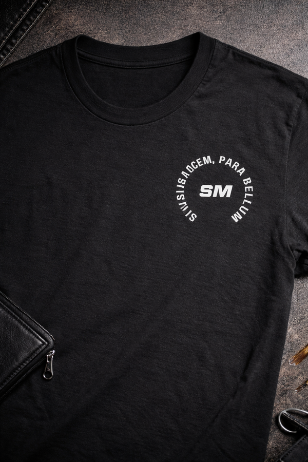 Sword & Roses T‑Shirt — Gothic Sword Back Print with Red Rose Vine